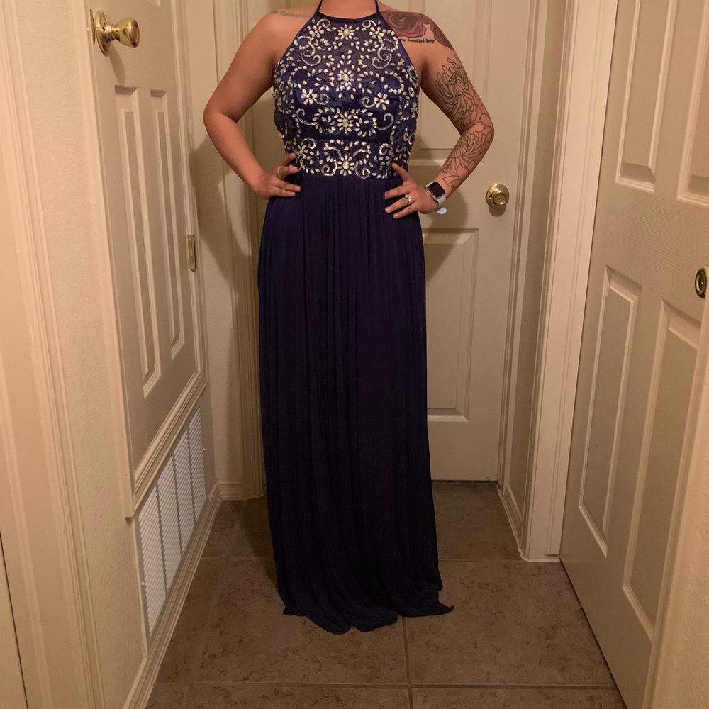 Navy blue formal dress